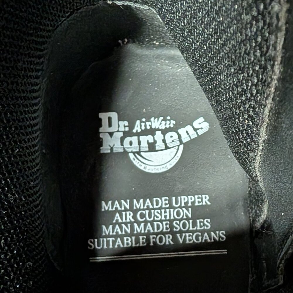 Dr. Martens V Jadon II Mono Vegan Platform Combat Moto Boots in Black-Felix Rub - Picture 5 of 16